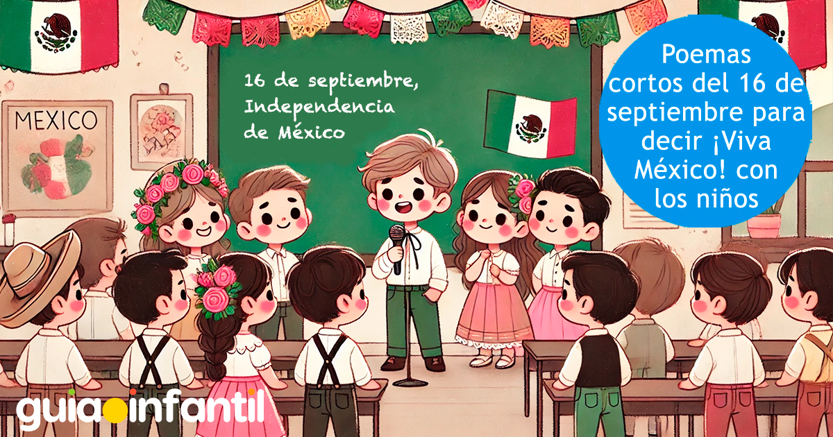 Poemas cortos del 16 de septiembre para niños