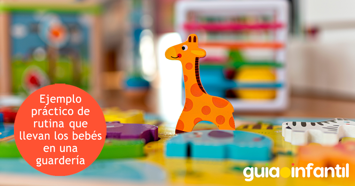 Ejemplo de rutina para bebés en guardería