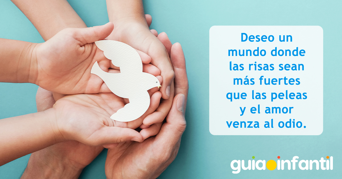 Tarjeta para desear la paz