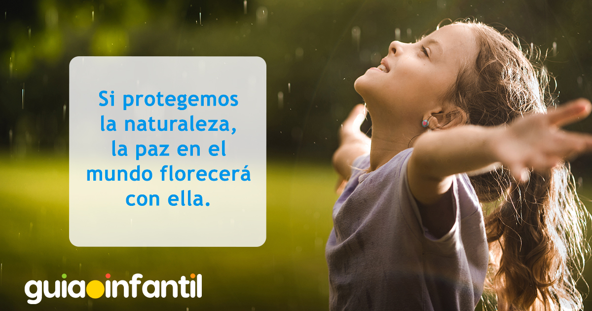 Tarjeta sobre la paz y la naturaleza