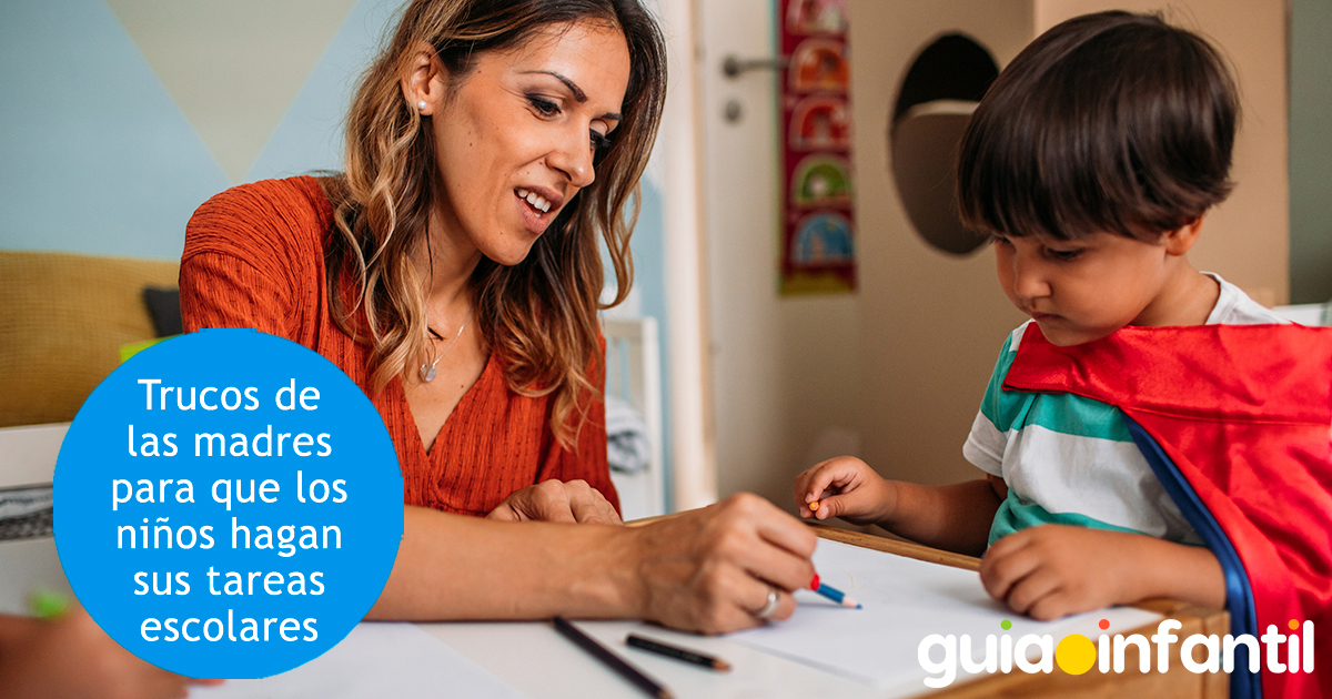 Trucos de las mamás para que los niños hagan tarea