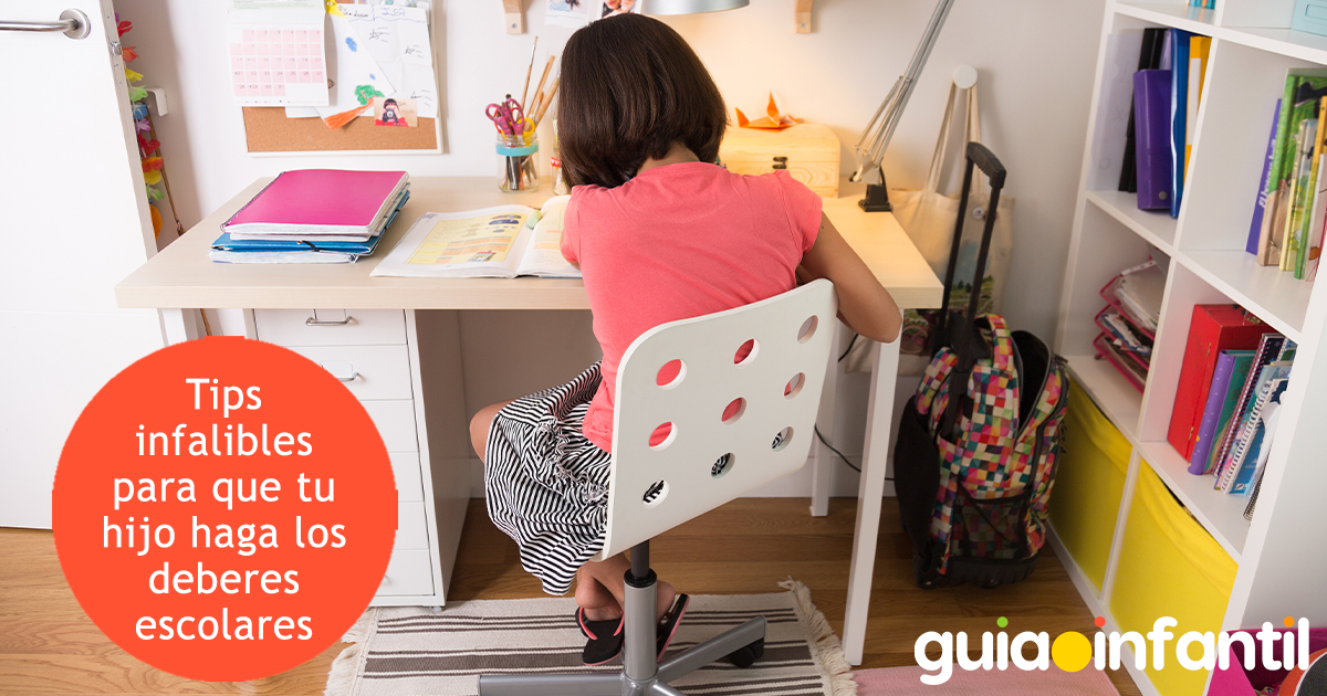 Tips para que los niños hagan los deberes