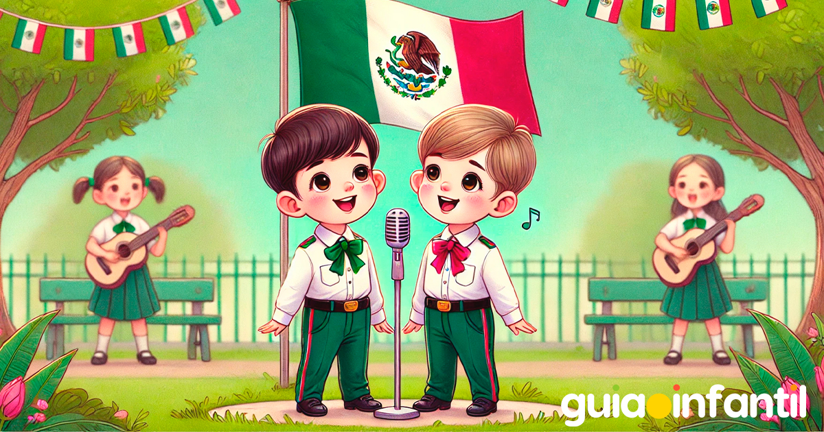 Cantar el Himno Nacional Mexicano con los niños