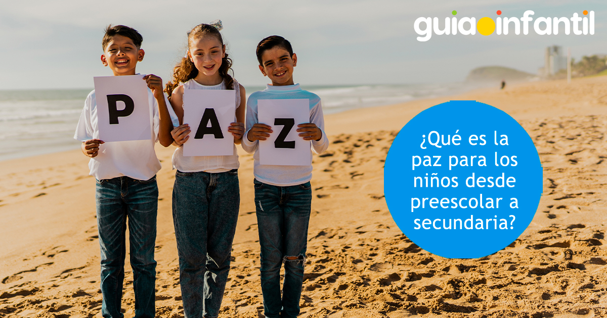 Concepto de paz para los niños