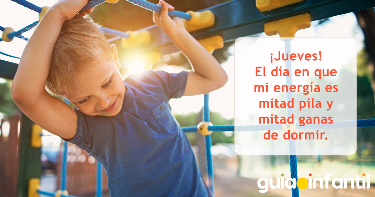 Frase graciosa de jueves para niños
