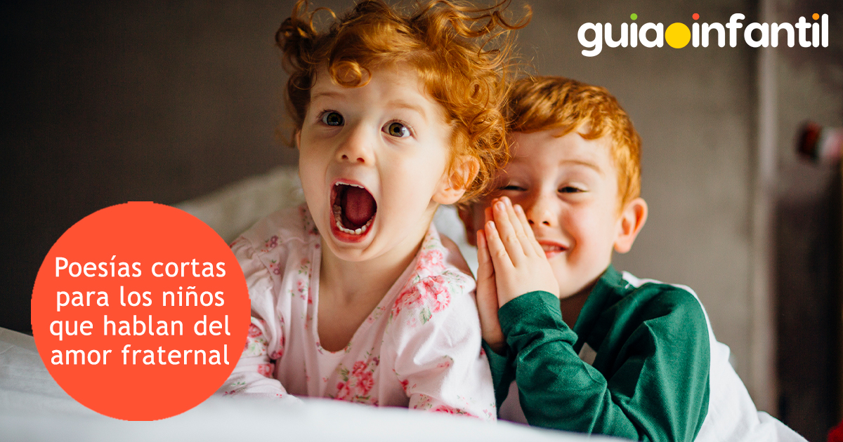Poesías de amor fraternal para niños