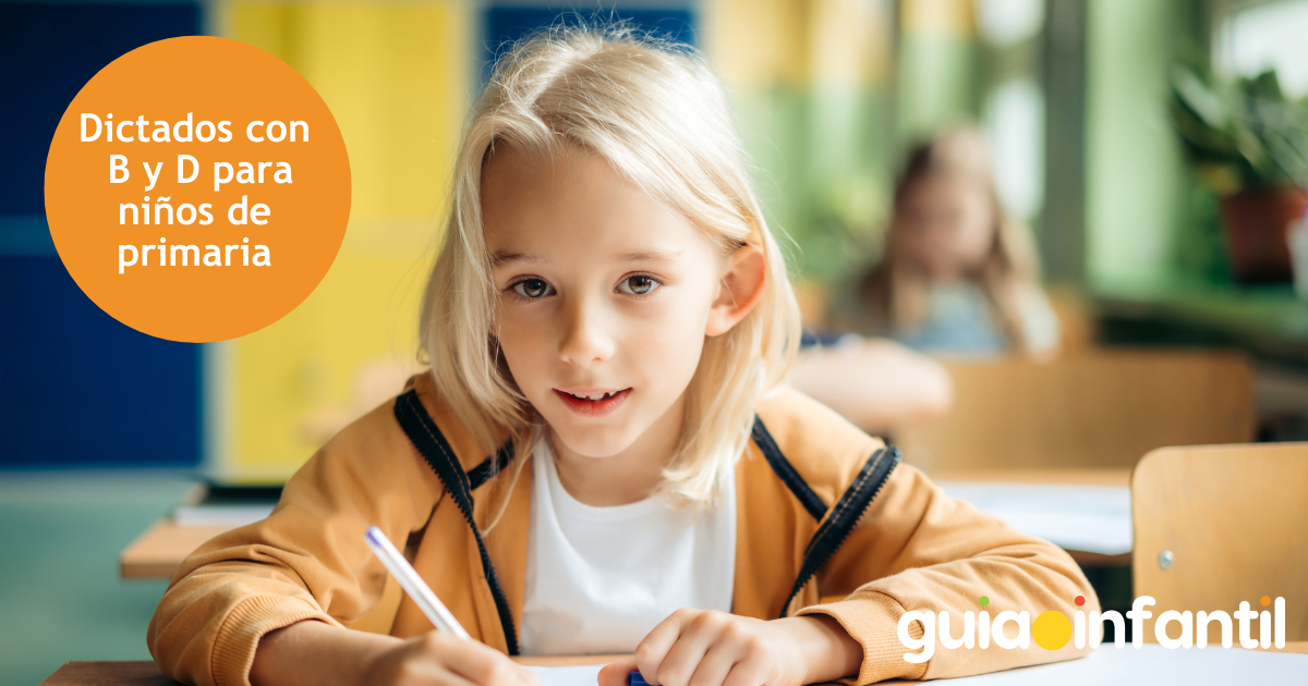 Dictados con b y d para niños de primaria