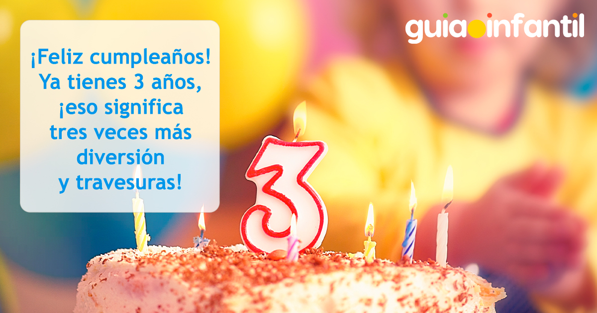 Mensajes para niños de 3 años
