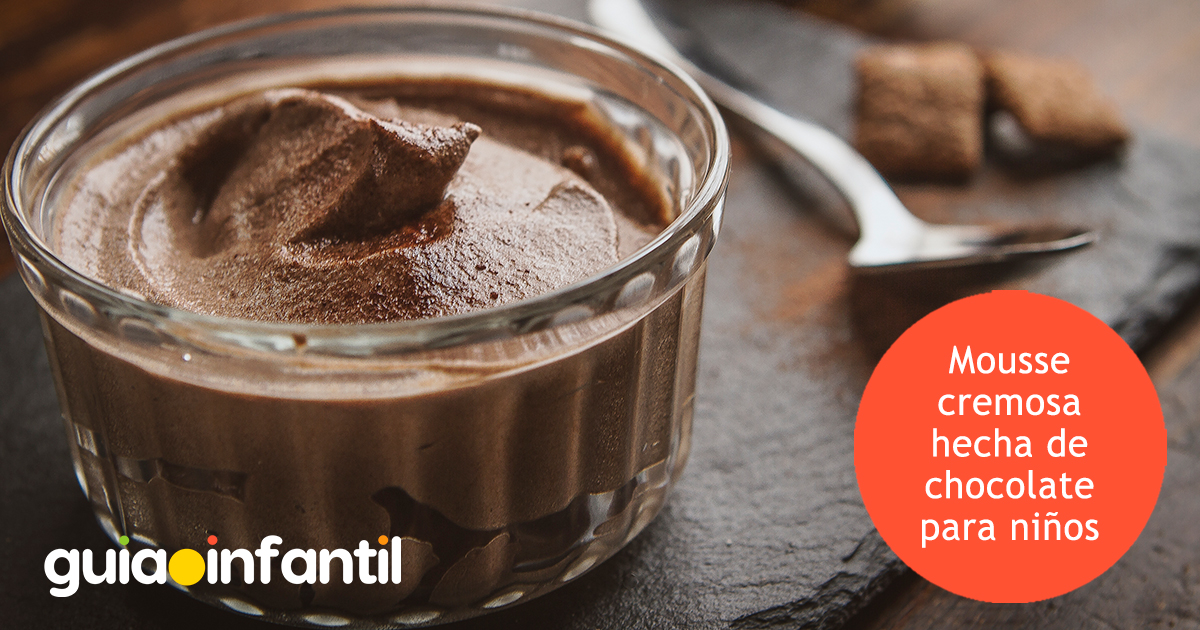 Receta de mousse de chocolate para niños