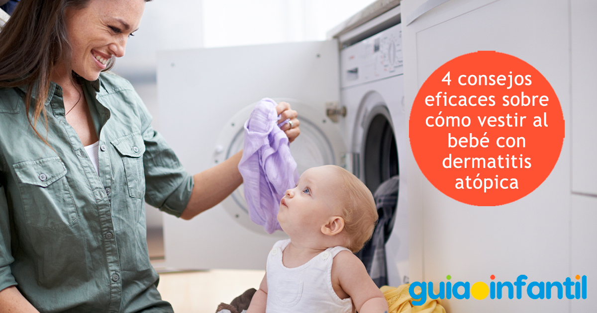 Tips para vestir al bebé con dermatitis atópica