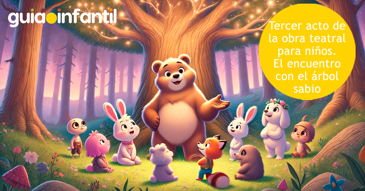 Tercer acto de la obra de teatro para niños de la paz