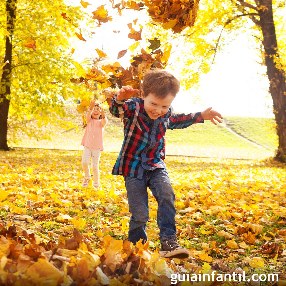 Mensajes cortos y emotivos para recibir la época otoñal con tu hijo, image size:1000x1000