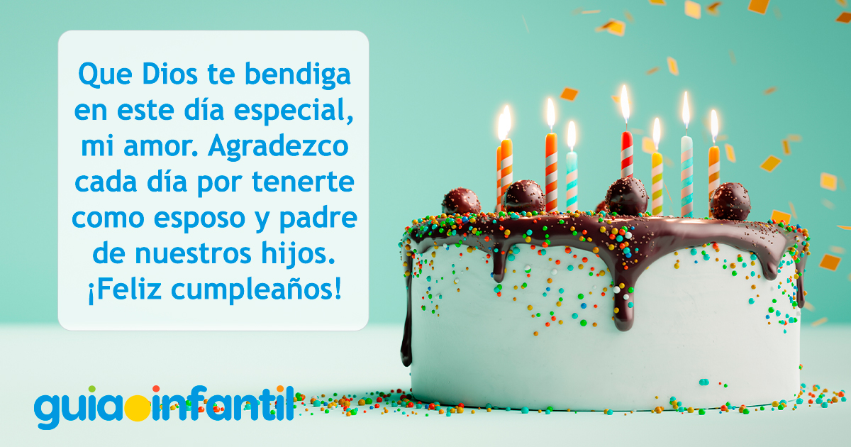 Felicitación cristiana para mi esposo por su cumpleaños