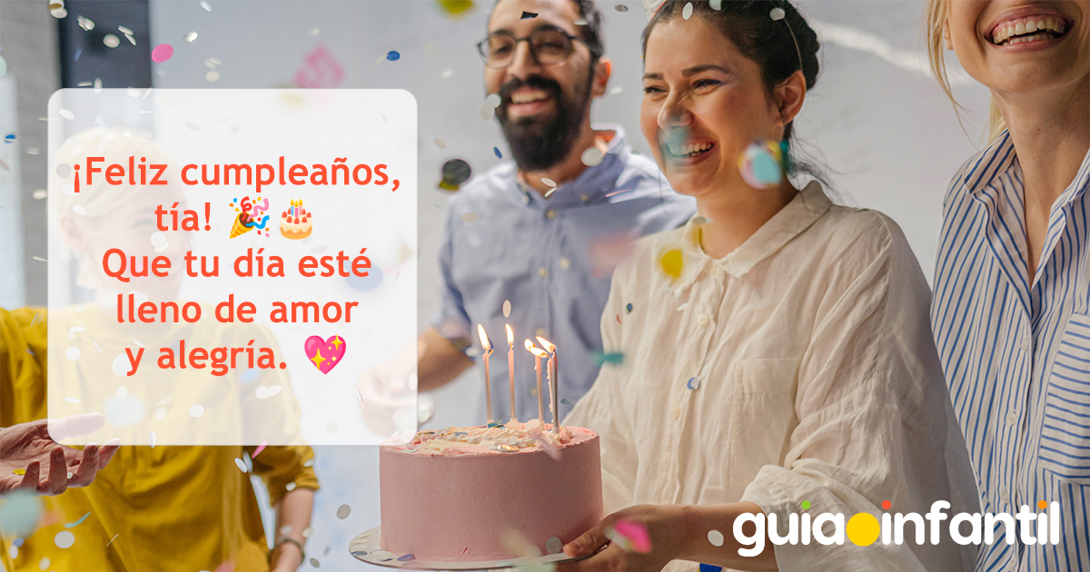 Postal de cumpleaños para una tía