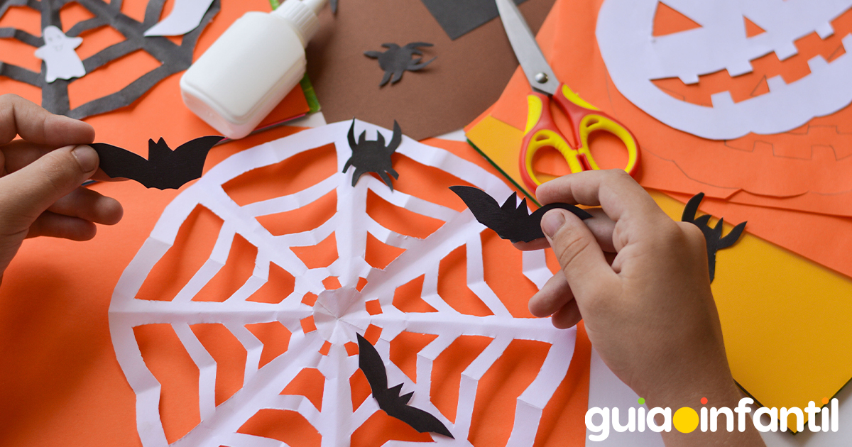 Manualidad de telaraña para niños