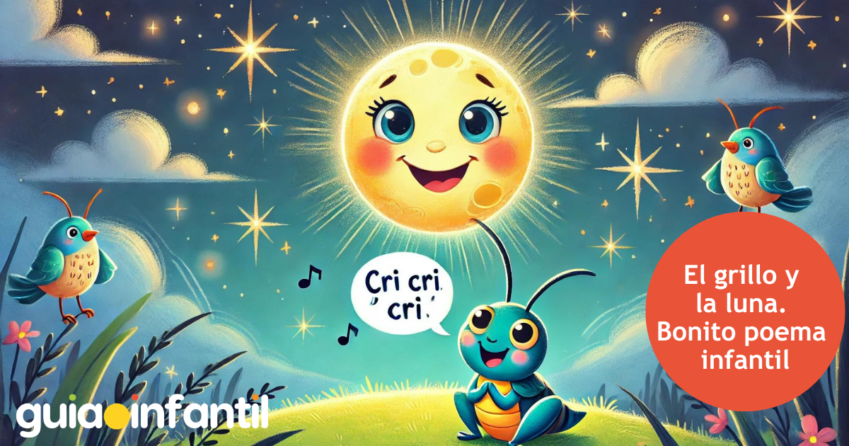 El grillo y la luna. Bonito poema infantil sobre animales