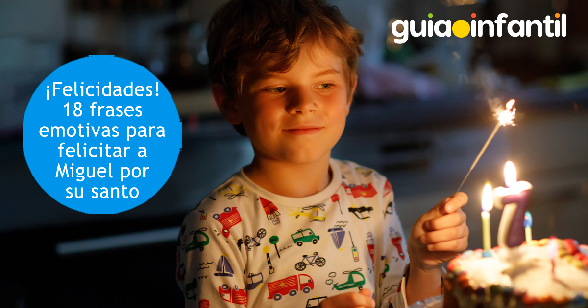 Tarjeta para felicitar a Miguel por su santo