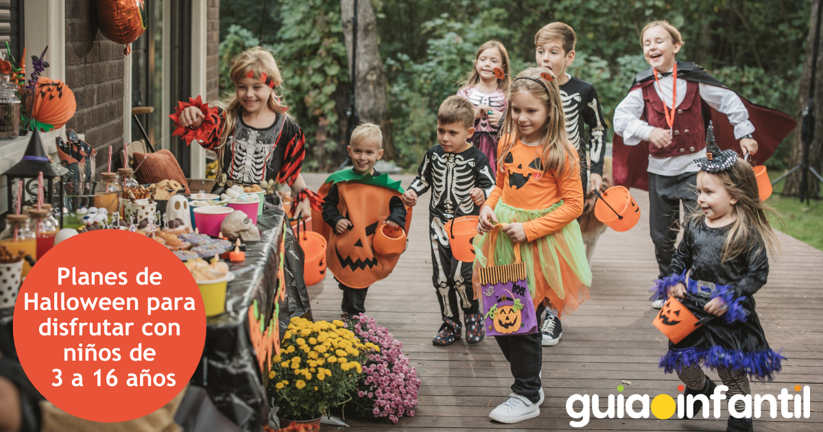 Planes de Halloween para disfrutar con niños de  3 a 16 años