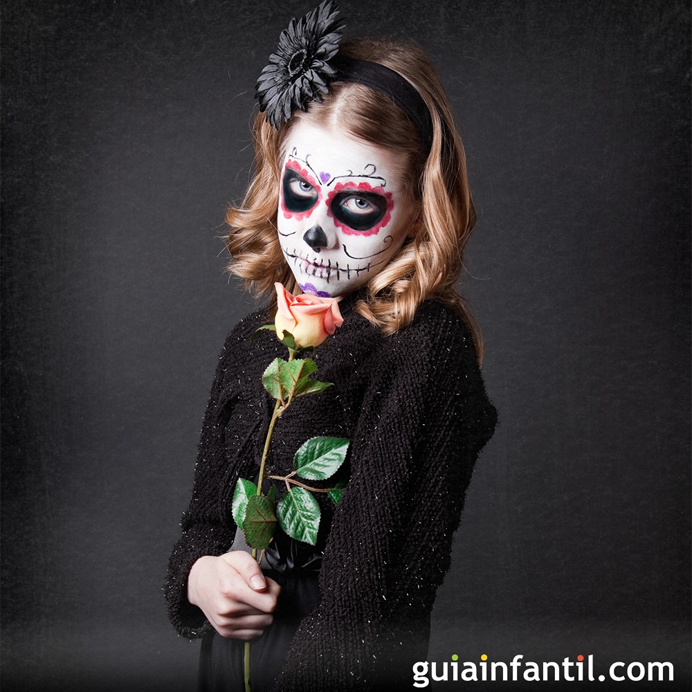 Maquillaje Día de Muertos para niños - Ideas prácticas para mamás, image size:1000x1000
