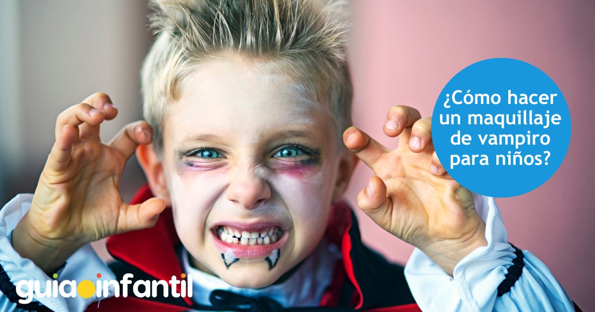¿Cómo hacer un maquillaje de vampiro para niños?