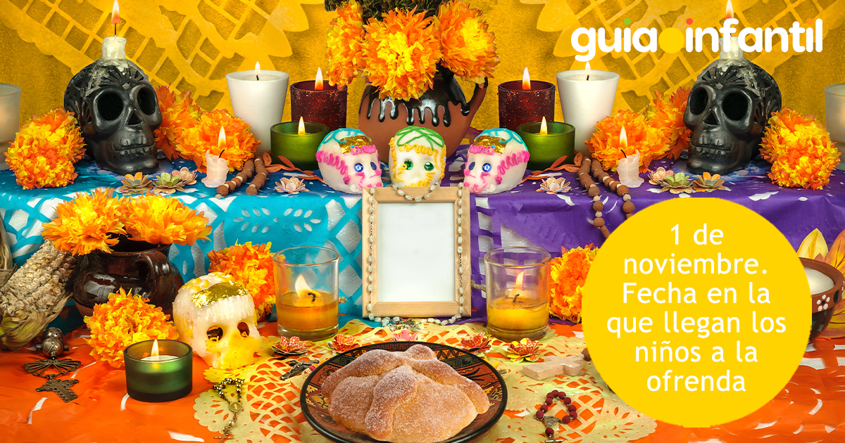 Fecha en que llegan los niños a la ofrenda