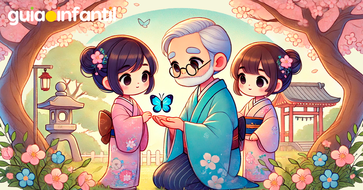 Leyenda oriental, La mariposa azul