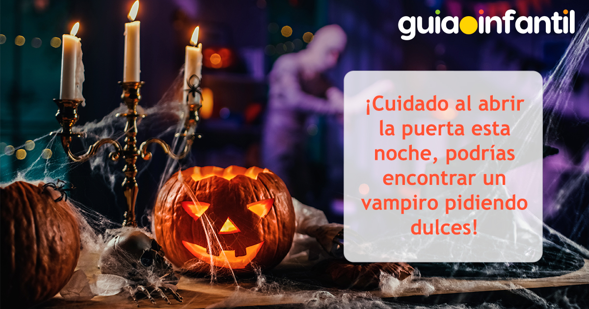 Mensaje terrorífico de Halloween