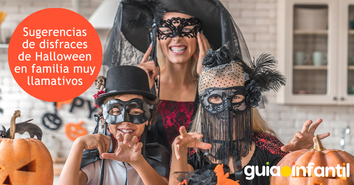 Disfraces llamativos en familia en Halloween
