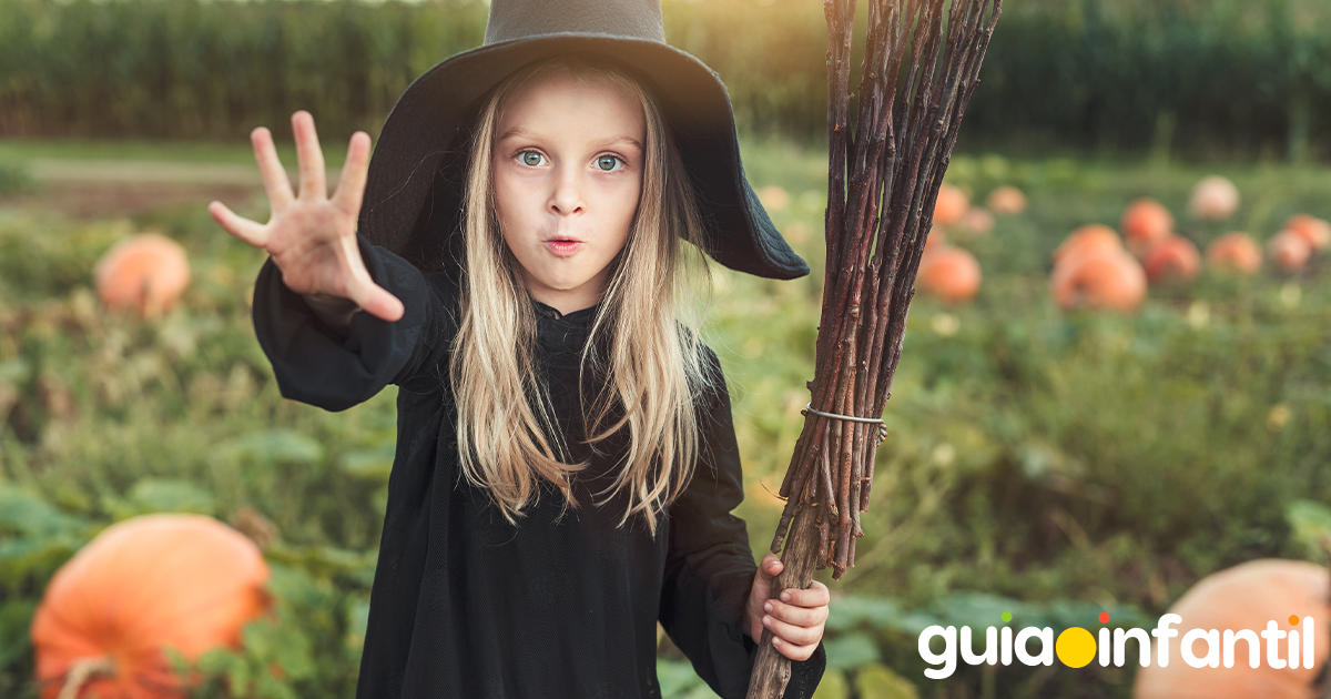 Disfraz de bruja de Halloween para niñas