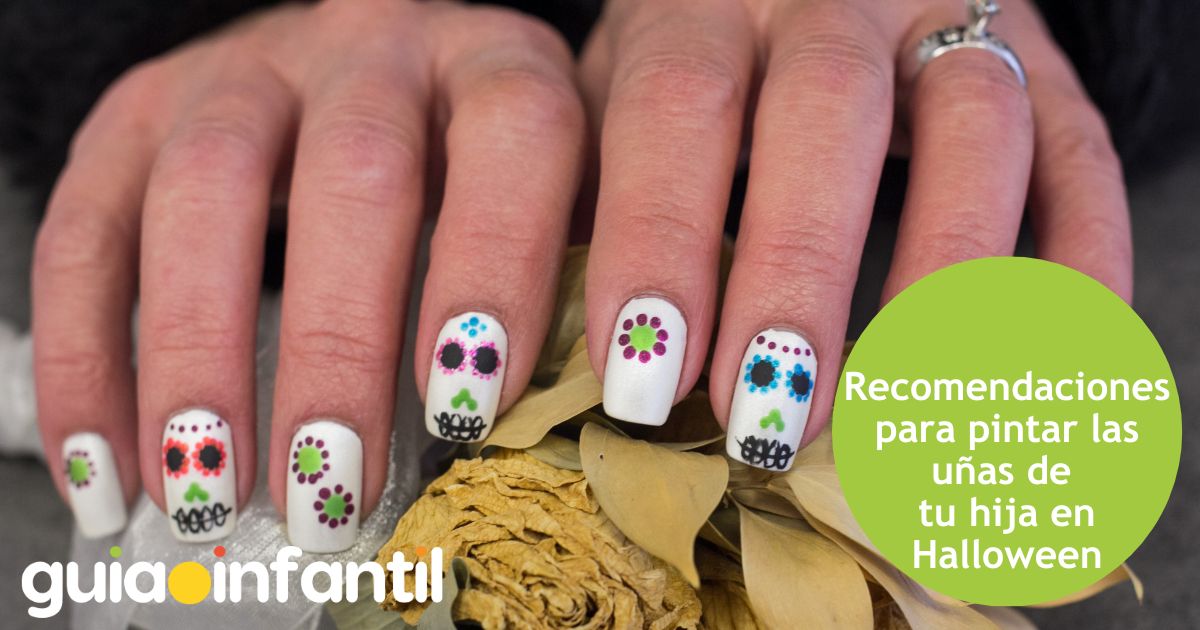 Recomendaciones para pintar las uñas de tu hija en Halloween