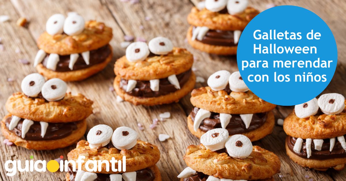 Galletas de Halloween para merendar con los niños