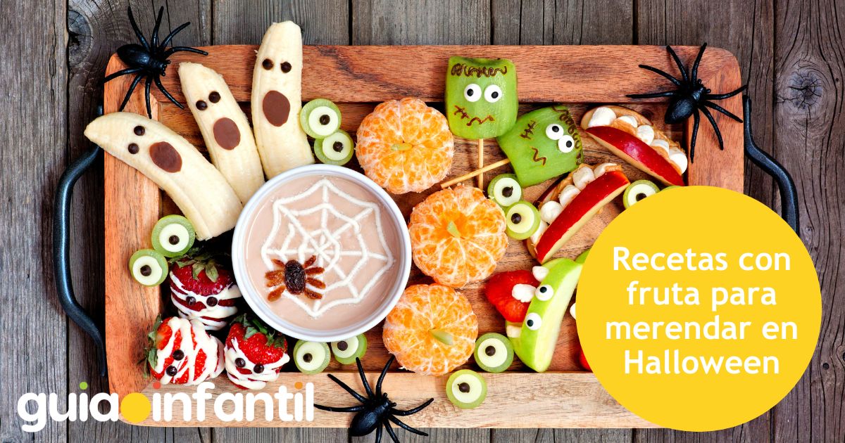 Recetas con fruta para merendar en Halloween
