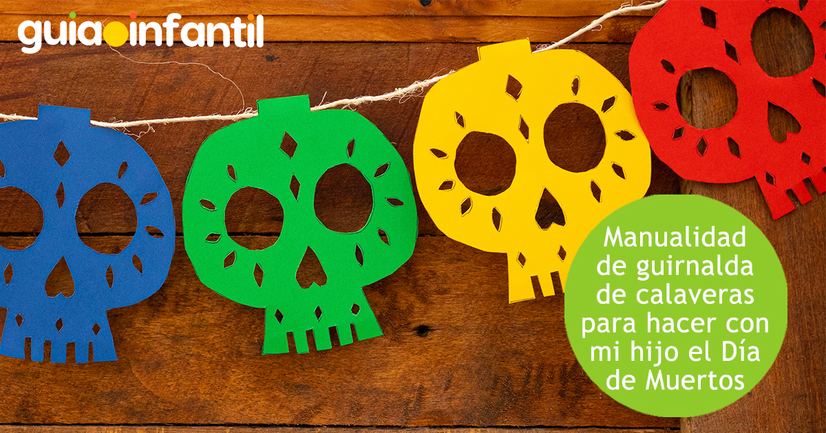 Guirnalda de calavera para niños