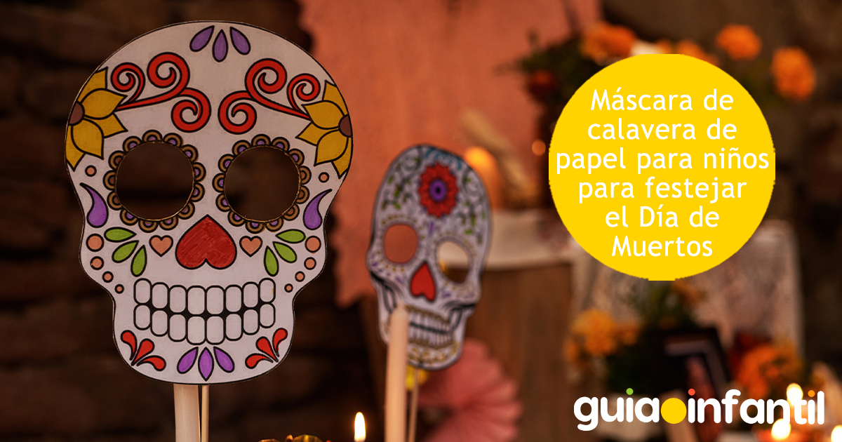 Máscara de calavera por el Día de Muertos