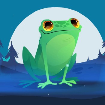 El sapito y la luna. Cuento infantil sobre la bondad y la solidaridad