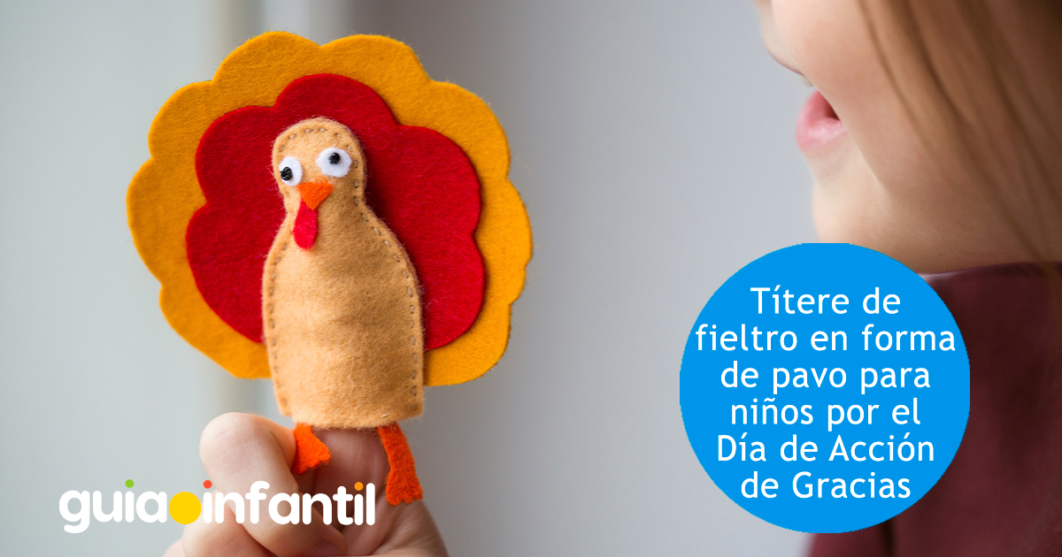 Títere de Acción de Gracias para niños
