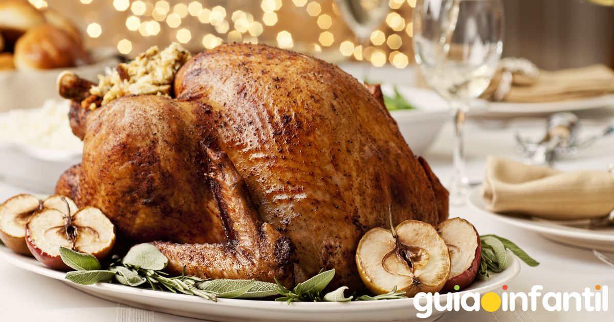 Receta de pollo o pavo relleno para Navidad