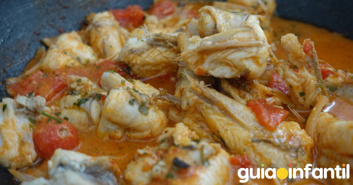 Receta navideña de rape en salsa