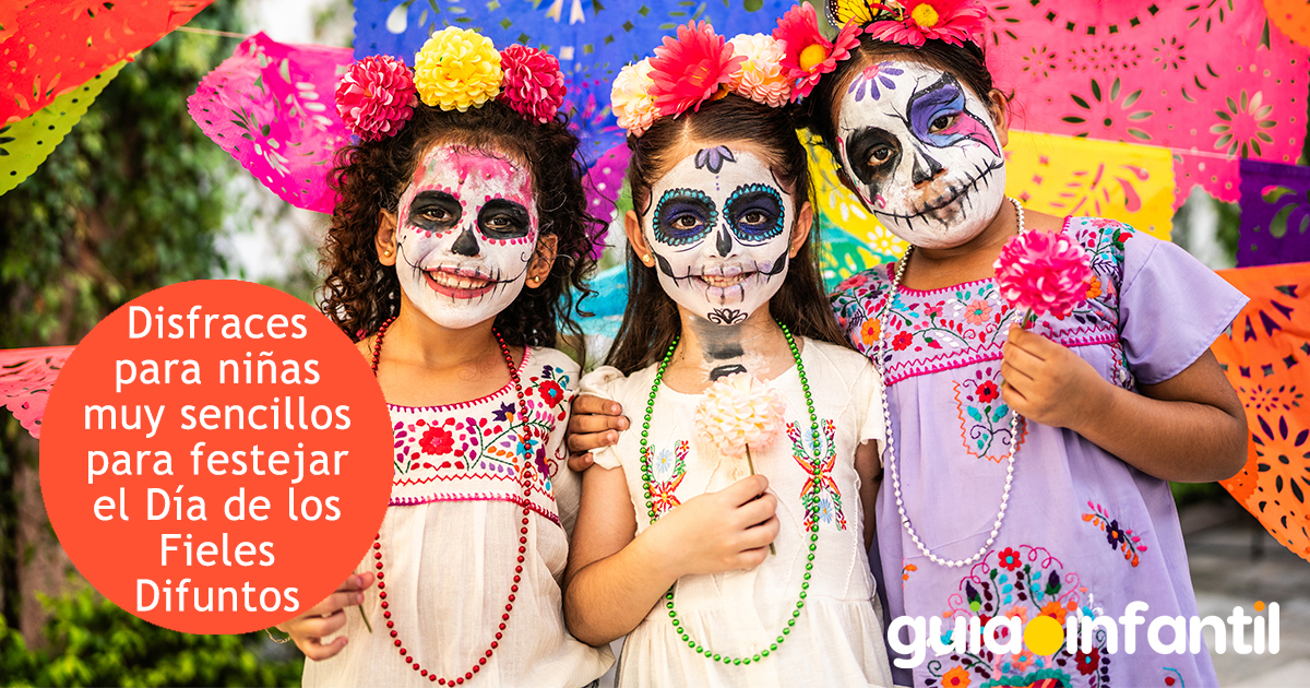 Disfraces de niñas por el Día de los Fieles Difuntos