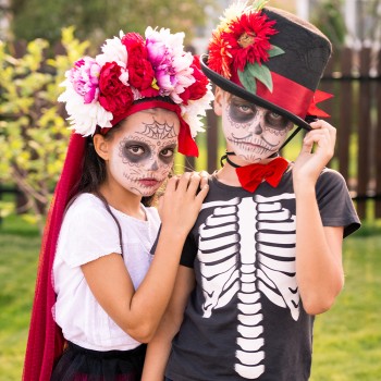 Disfraces típicos mexicanos de Día de Muertos para niños hechos en casa