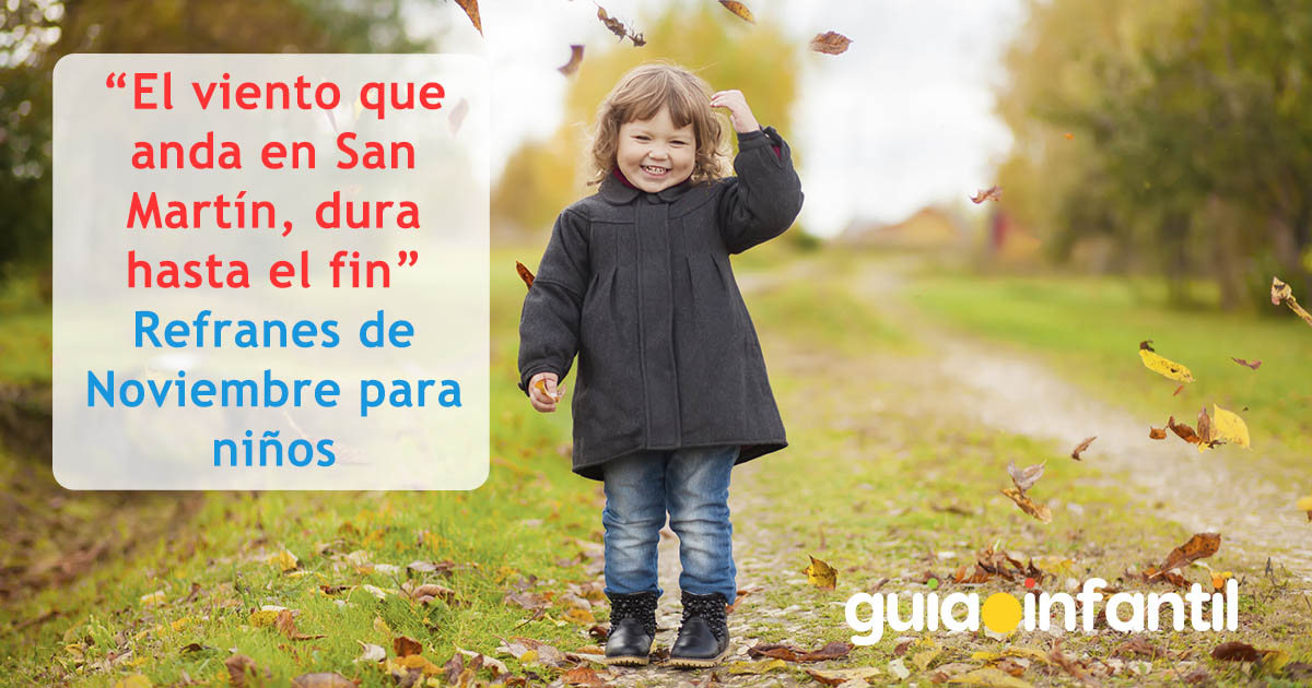 proverbios de noviembre para niños