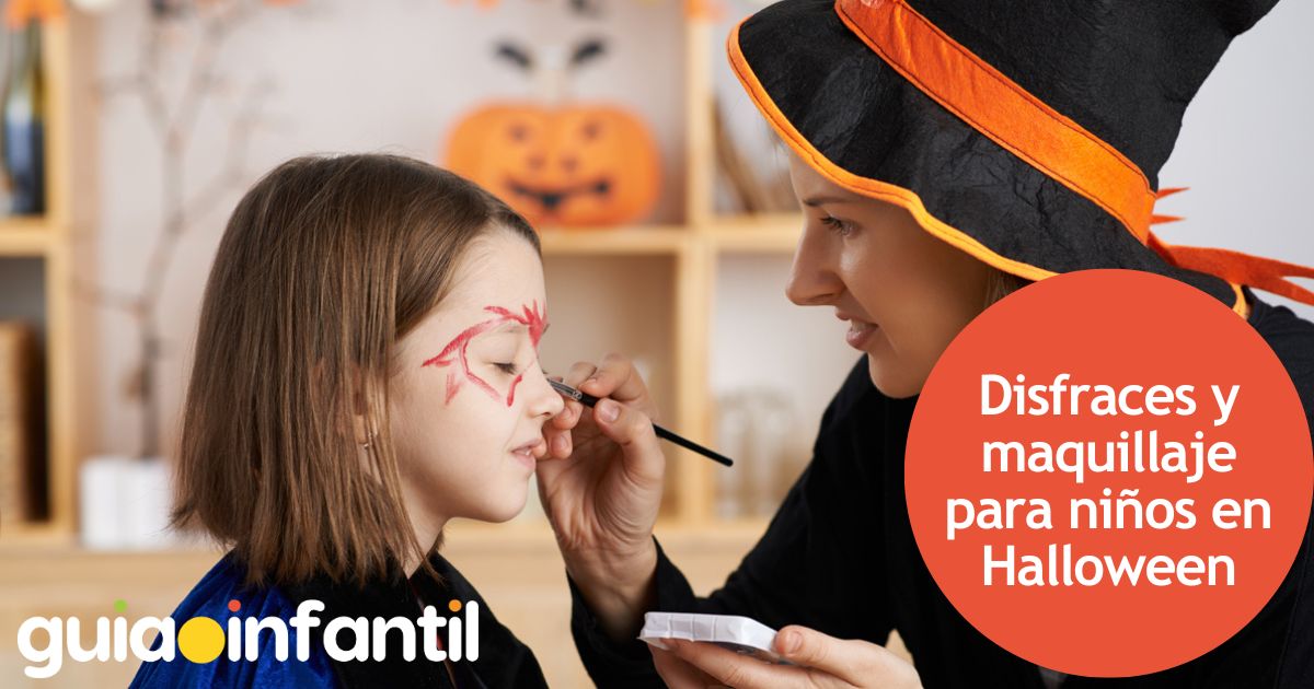 Disfraces y maquillaje para los niños en Halloween