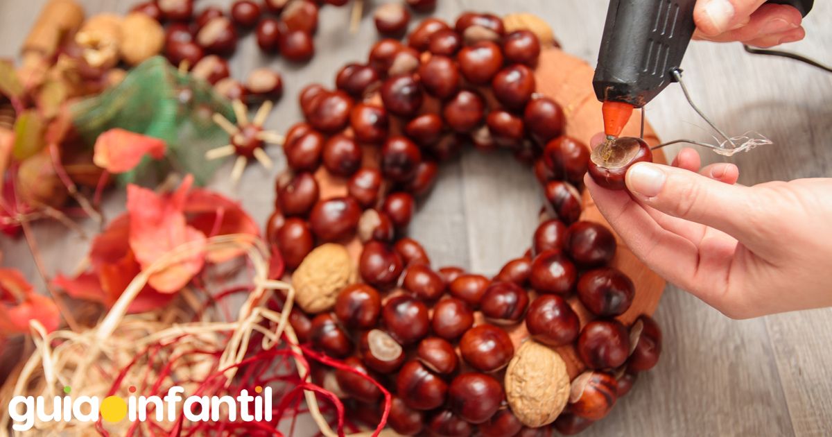 Corona de Navidad de semillas o frutos