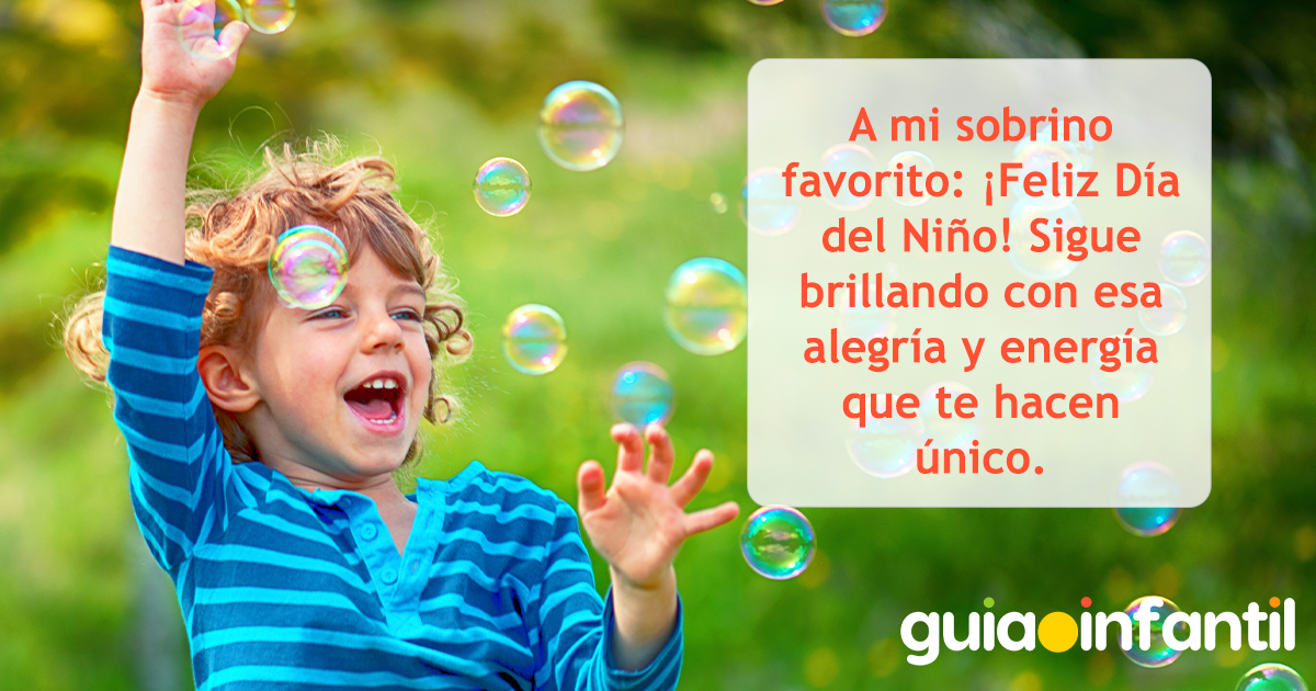 Frases del Día del Niño para un sobrino