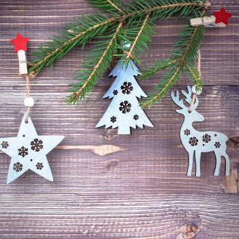 Guirnaldas de Navidad para niños - Manualidades caseras, baratas y fáciles