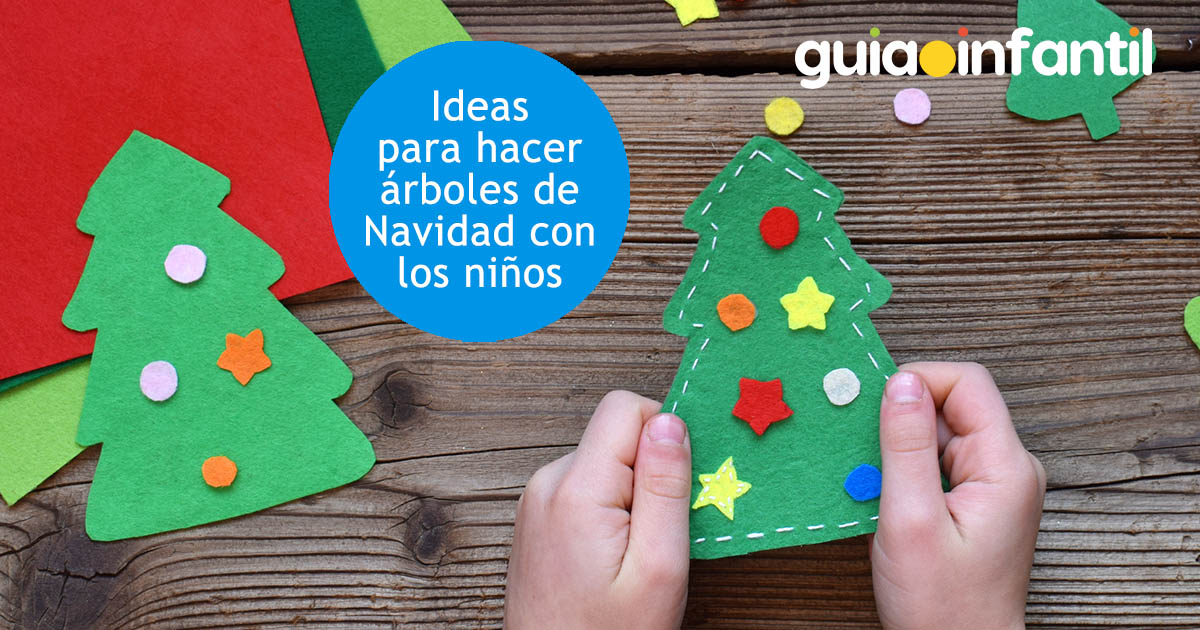 manualidades para niños de árbol de navidad