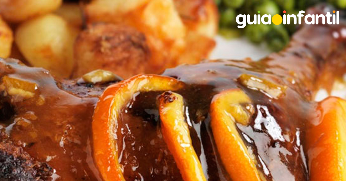 Pato a la naranja. Receta navideña típica