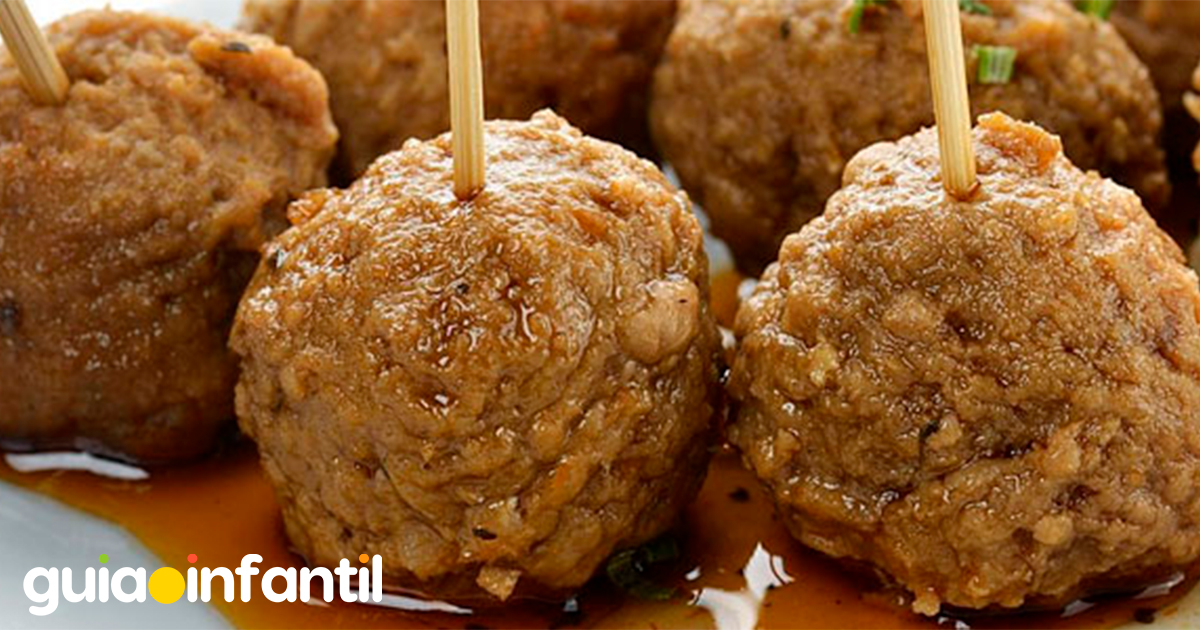 Albóndigas de berenjena al horno. Recetas de navidad para hacer con los niños