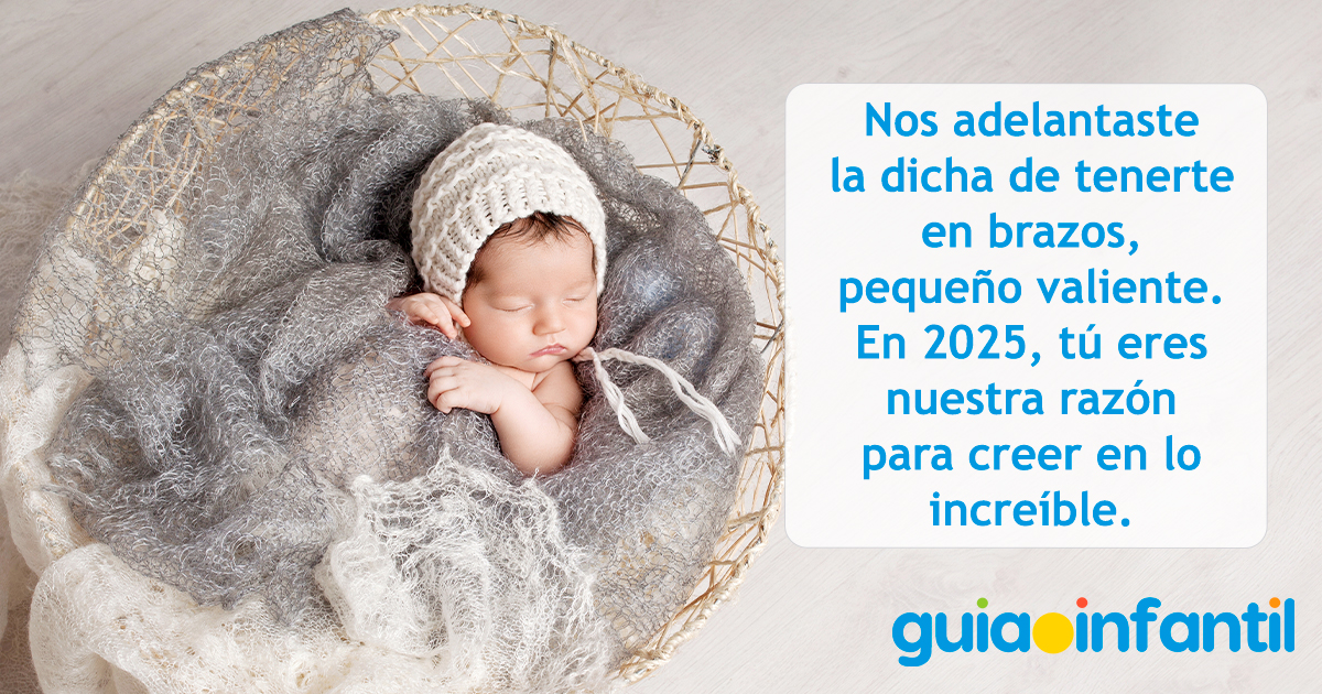 Frase de bienvenida para bebés prematuros