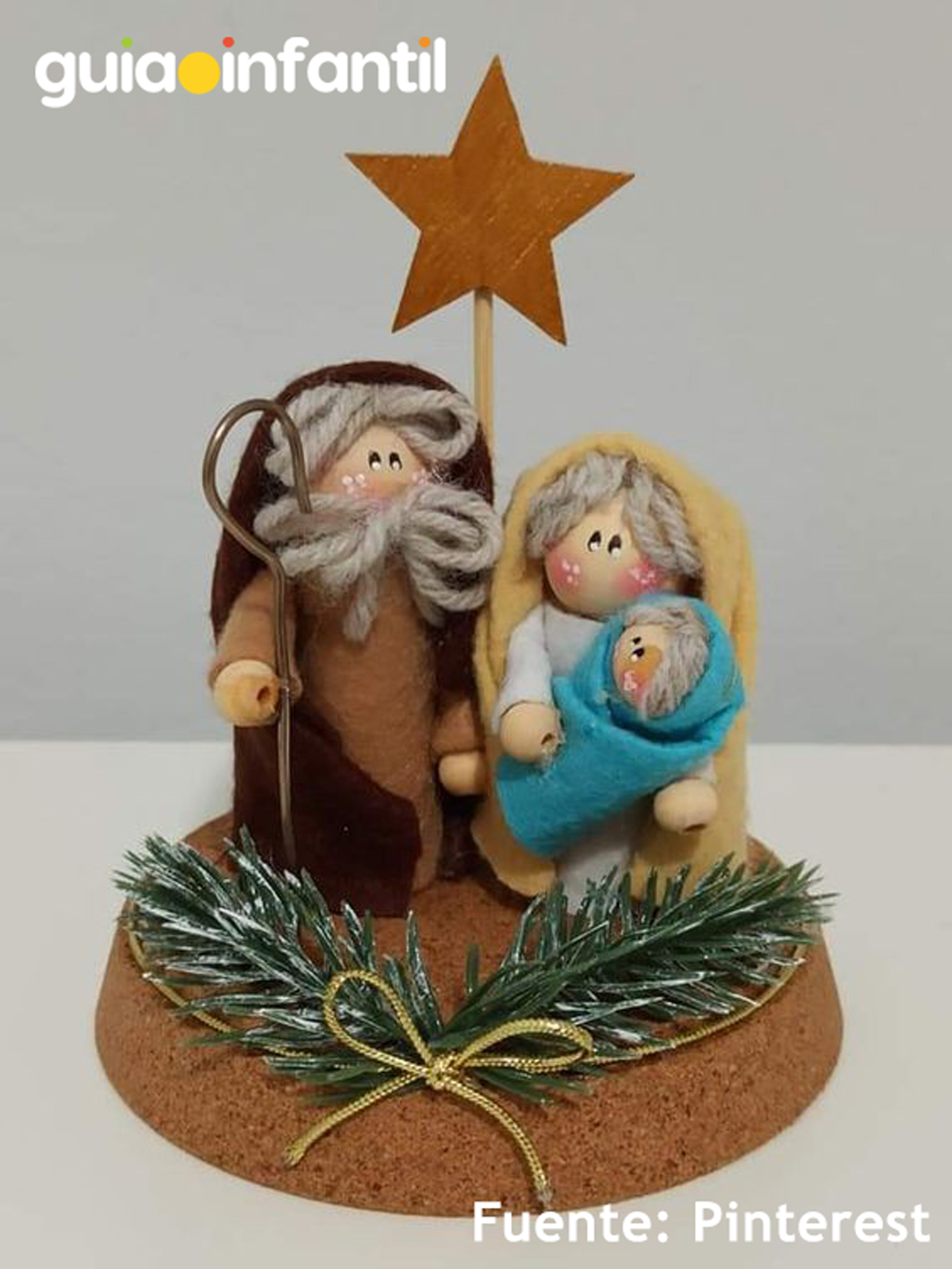 Belén navideño de fieltro